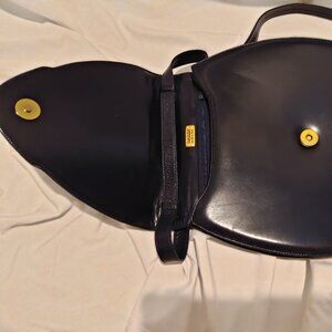 Bally purse and heels, navy & white shoes size 6